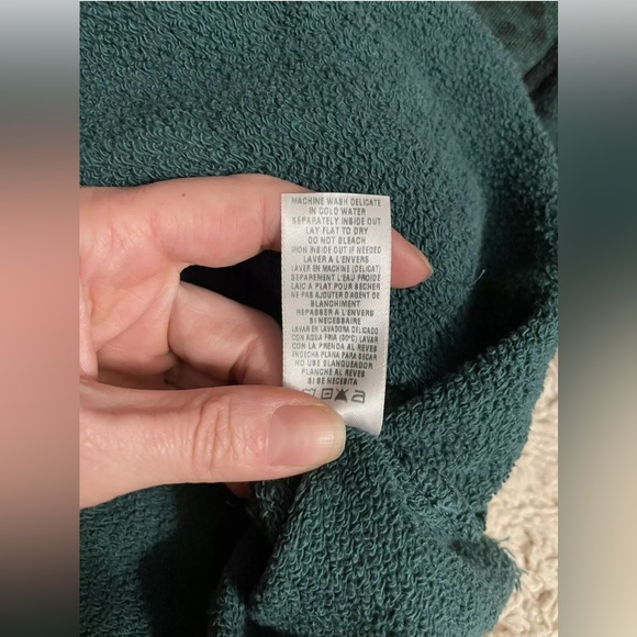 PHILANTHROPY green cheetah print sweatshirt top sweat pants XS 2 pc outfit - Picture 6 of 10